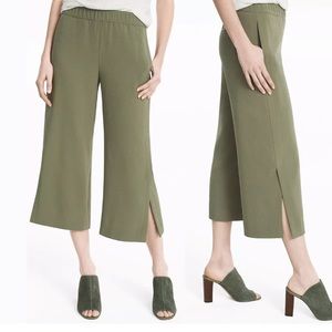 White House Black Market Olive Green Women's Culotte Pants 4